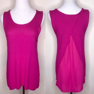 Apt 9 Sleeveless Knit Top Open Back Sz Large